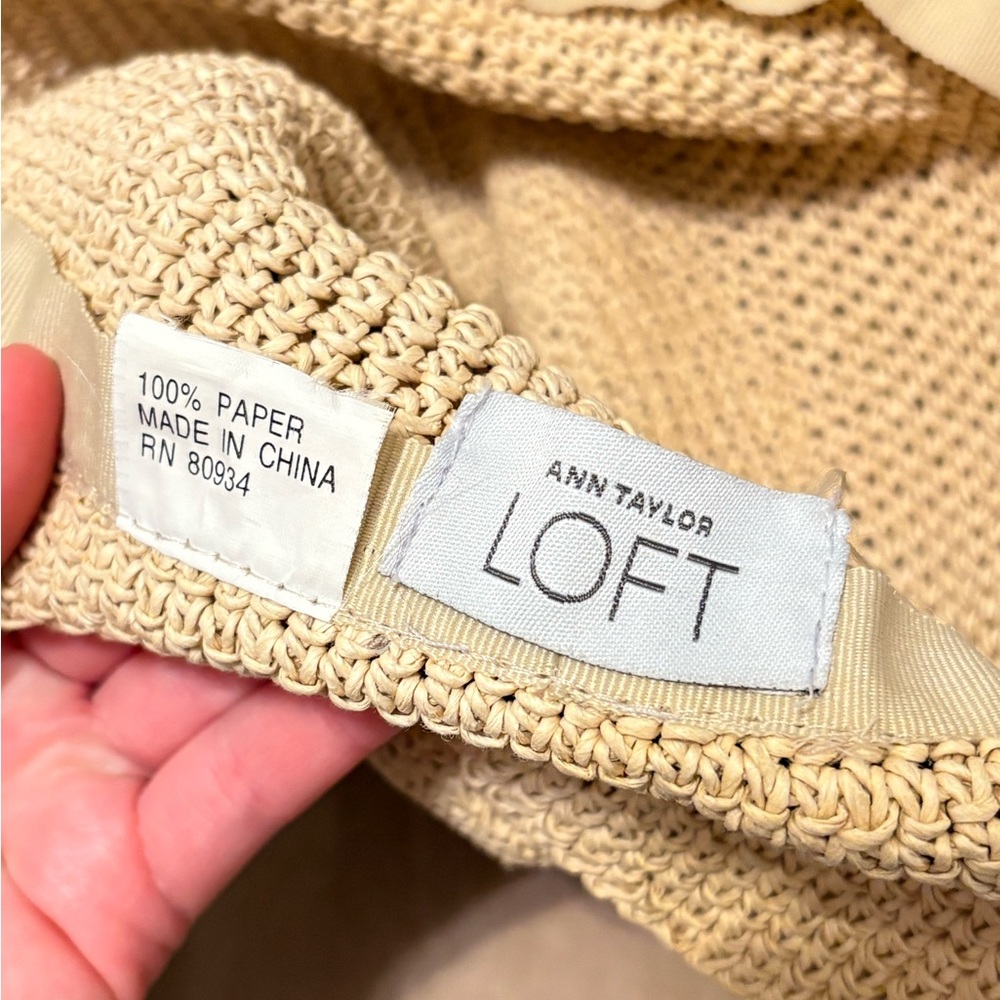 LOFT Natural Straw Sun Hat in Beige - Picture 5 of 5